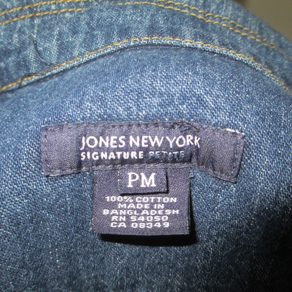 Jones New York Petite Denim Jacket Jean PM - Picture 6 of 6
